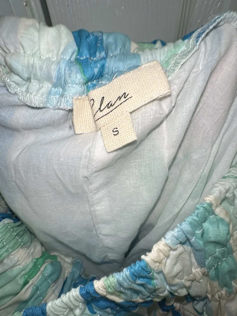 Elan Blue & Green Watercolor Stripe Maxi Skirt (mix33) - Picture 9 of 9
